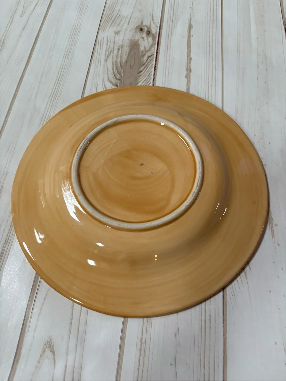 Pottery Barn Sausalito Amber dinner plate